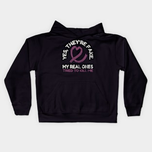 Yes, they're fake.My real onestried to kill me Kids Hoodie